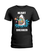 Valentines Day Shark Heart Breaker Ladies T-Shirt tile