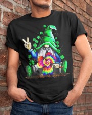 Irish Hippie Gnome Holding Clover Classic T-Shirt apparel-classic-tshirt-lifestyle-26