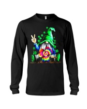 Irish Hippie Gnome Holding Clover Long Sleeve Tee tile