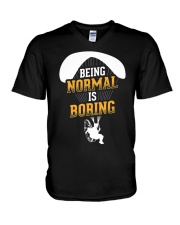 Normal Is Boring Paramotor V-Neck T-Shirt tile