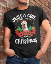 Just A Girl Who Loves Golden Retriever And Christmas Classic T-Shirt apparel-classic-tshirt-lifestyle-26