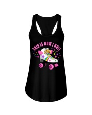 This is how I roll Roller skate Ladies Flowy Tank tile
