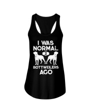 I Was Normal 2 Rottweilers Ago Ladies Flowy Tank tile