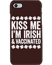 Kiss Me I'm Irish And Vaccinated Phone Case tile