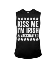 Kiss Me I'm Irish And Vaccinated Sleeveless Tee tile