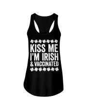 Kiss Me I'm Irish And Vaccinated Ladies Flowy Tank tile