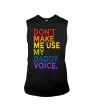 Don't Make Me Use My Daddy Voice Funny Gay Bear LGBT Sleeveless Tee tile
