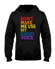 Don't Make Me Use My Daddy Voice Funny Gay Bear LGBT Hooded Sweatshirt tile