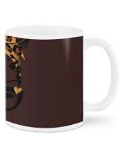 November Girl Leopard Woman Face Messy Bun Hair Bandana Bday Mugs tile