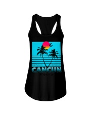 Cancun Mexico Tropical Vacation Ladies Flowy Tank tile