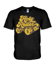 Roller Derby Skate V-Neck T-Shirt tile
