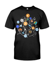 Bitcoin Cryptocurrency Classic T-Shirt front
