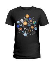 Bitcoin Cryptocurrency Ladies T-Shirt tile