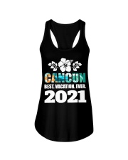 Cancun Best Vacation Ever 2021 Ladies Flowy Tank tile