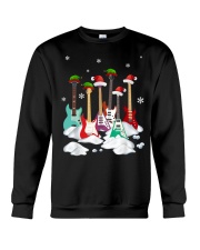 Guitar Santa Hat Christmas Tree Funny Music Loves Xmas T-Shirt Crewneck Sweatshirt tile