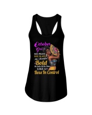 October Girl Libra Birthday Ladies Flowy Tank tile