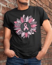 Sunflower Pink Breast Cancer Awareness Classic T-Shirt apparel-classic-tshirt-lifestyle-26