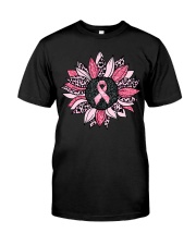 Sunflower Pink Breast Cancer Awareness Classic T-Shirt front