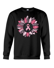 Sunflower Pink Breast Cancer Awareness Crewneck Sweatshirt tile