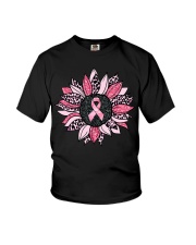 Sunflower Pink Breast Cancer Awareness Youth T-Shirt tile