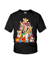 Corgi Xmas 10 Youth T-Shirt tile