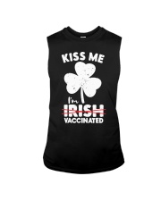 Kiss Me I'm Not Irish St. Face Mask Patrick's Day Sleeveless Tee tile