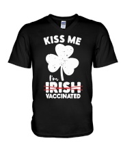 Kiss Me I'm Not Irish St. Face Mask Patrick's Day V-Neck T-Shirt tile
