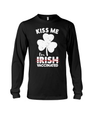 Kiss Me I'm Not Irish St. Face Mask Patrick's Day Long Sleeve Tee tile