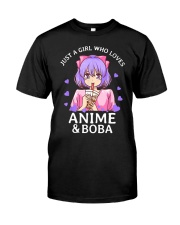 Just A Girl Who Loves Bubble Tea Classic T-Shirt front