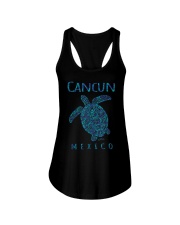 Cancun Mexico Sea Turtle Beach Ladies Flowy Tank tile