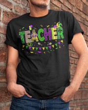 Funny Teacher Mardi Gras Classic T-Shirt apparel-classic-tshirt-lifestyle-26