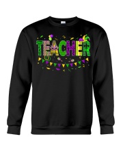 Funny Teacher Mardi Gras Crewneck Sweatshirt tile