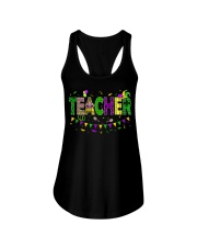 Funny Teacher Mardi Gras Ladies Flowy Tank tile