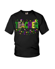 Funny Teacher Mardi Gras Youth T-Shirt tile