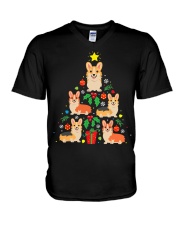 Corgi Xmas 13 V-Neck T-Shirt tile