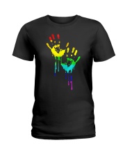 LGBT Pride Bloody hands tee Ladies T-Shirt tile