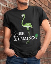 Funky Irish Flamingo Green Classic T-Shirt apparel-classic-tshirt-lifestyle-26