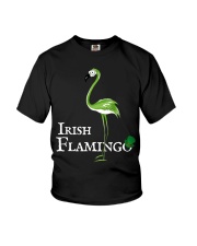Funky Irish Flamingo Green Youth T-Shirt tile