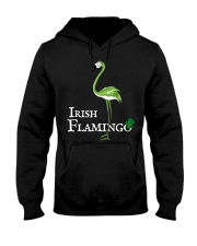 Funky Irish Flamingo Green Hooded Sweatshirt tile