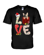 French Bulldog Xmas (7) V-Neck T-Shirt tile