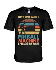 Pinball Lovers Pub Sports Pinball V-Neck T-Shirt tile