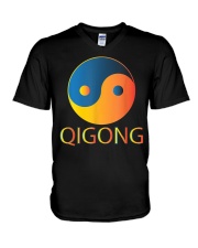 Tai Chi Chi Gong Yin Yang Qigong V-Neck T-Shirt tile