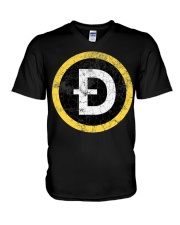 Dogecoin Vintage V-Neck T-Shirt tile