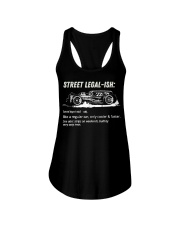 Funny Drag Racing Strip Hot Rod Ladies Flowy Tank tile