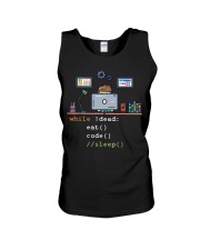 Programmer Eat Code Sleep Unisex Tank tile
