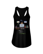 Programmer Eat Code Sleep Ladies Flowy Tank tile