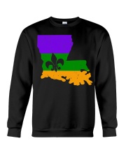 Distressed Mardi Gras Crewneck Sweatshirt tile