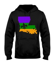 Distressed Mardi Gras Hooded Sweatshirt tile