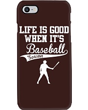 Life Is Good When It's Baseball Season Phone Case tile