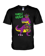 Mardi Grawr Jester V-Neck T-Shirt tile